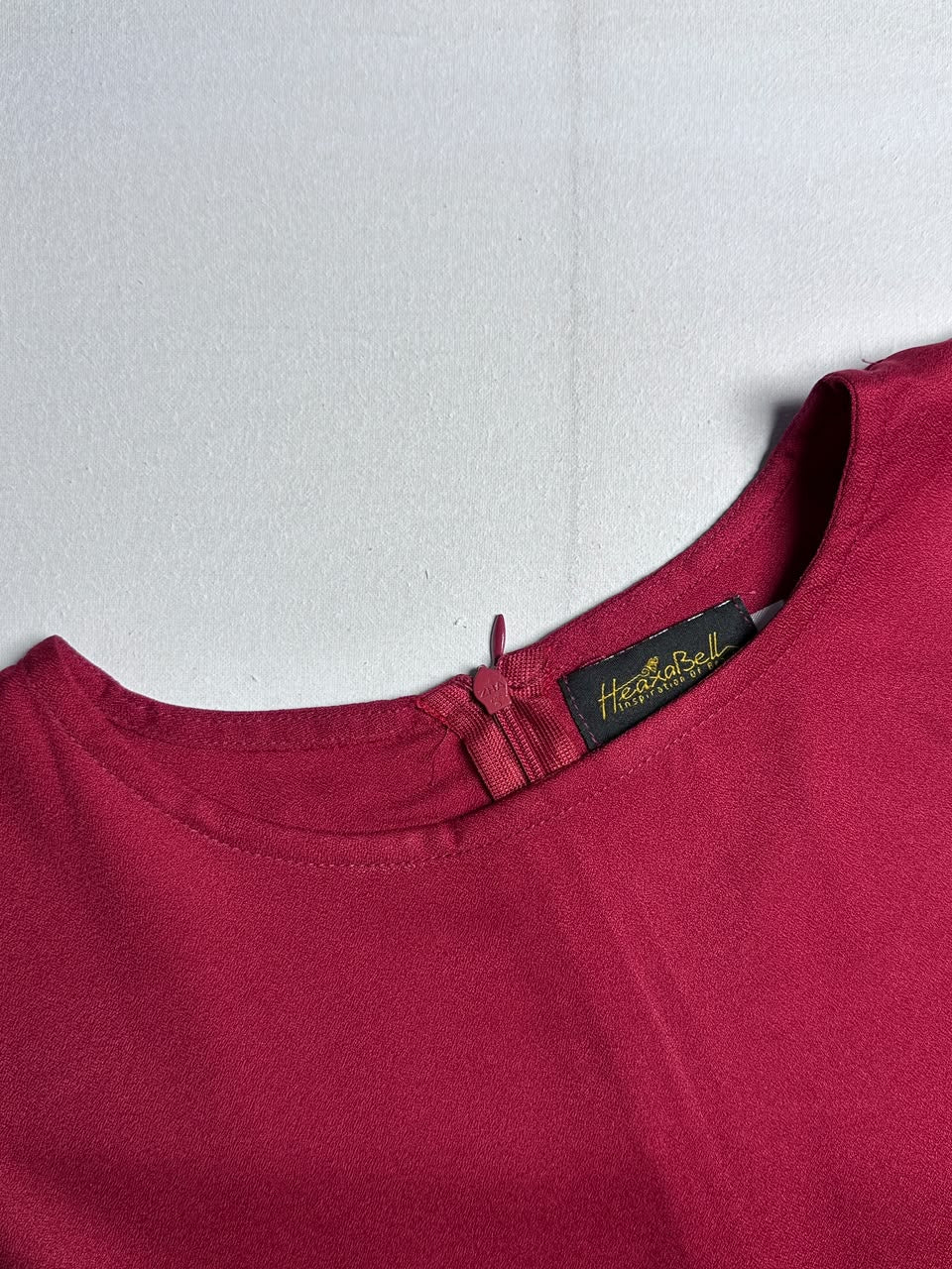 Bold Red Flowy Tunics and Peplum Tops with Asymmetrical Hem
