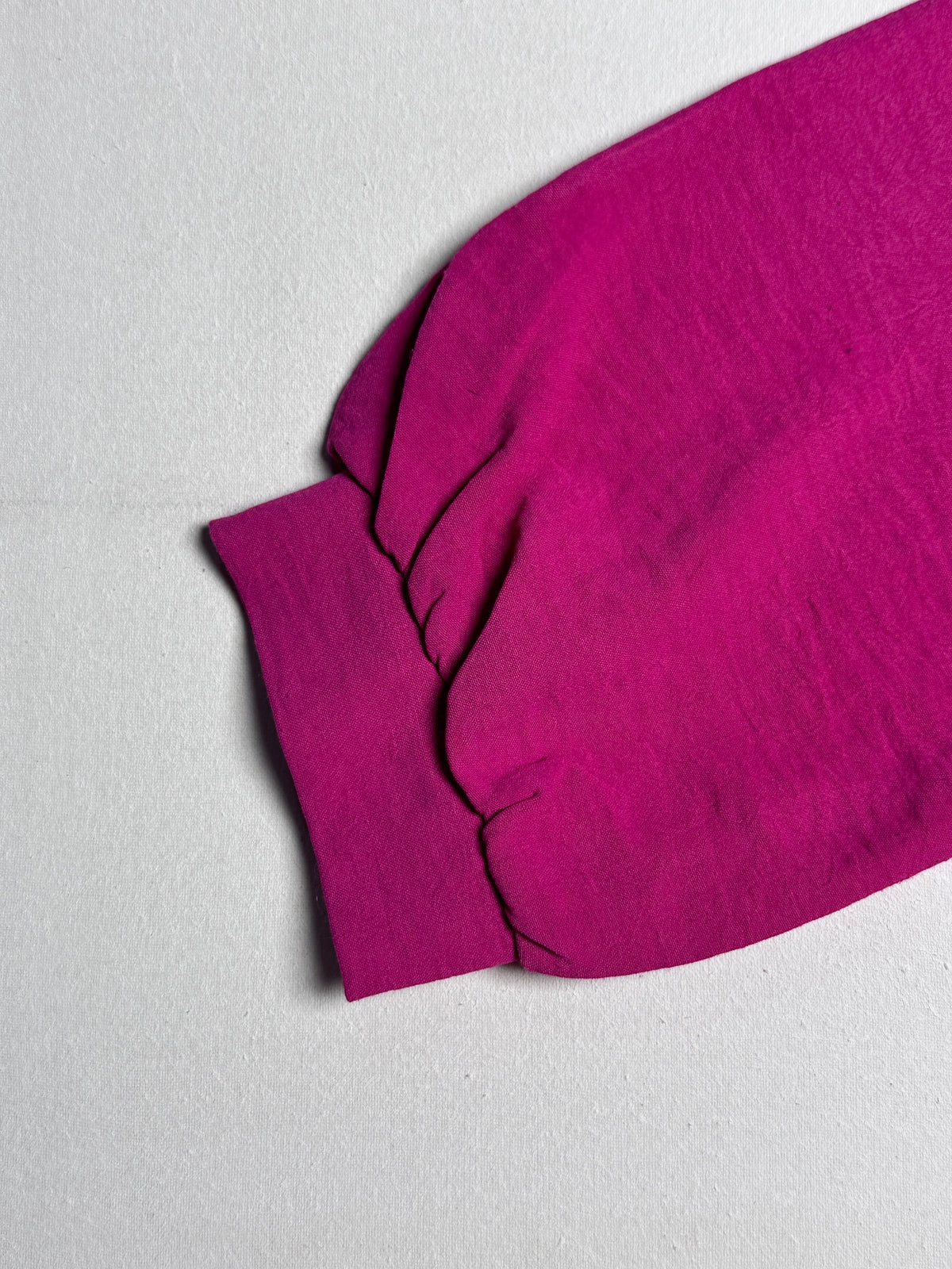Bright magenta button-down Top