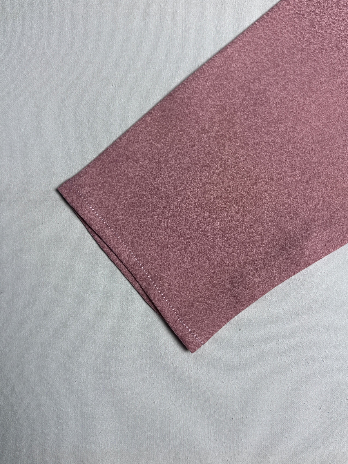 Solid Pink Double-Layer Design Casual Top