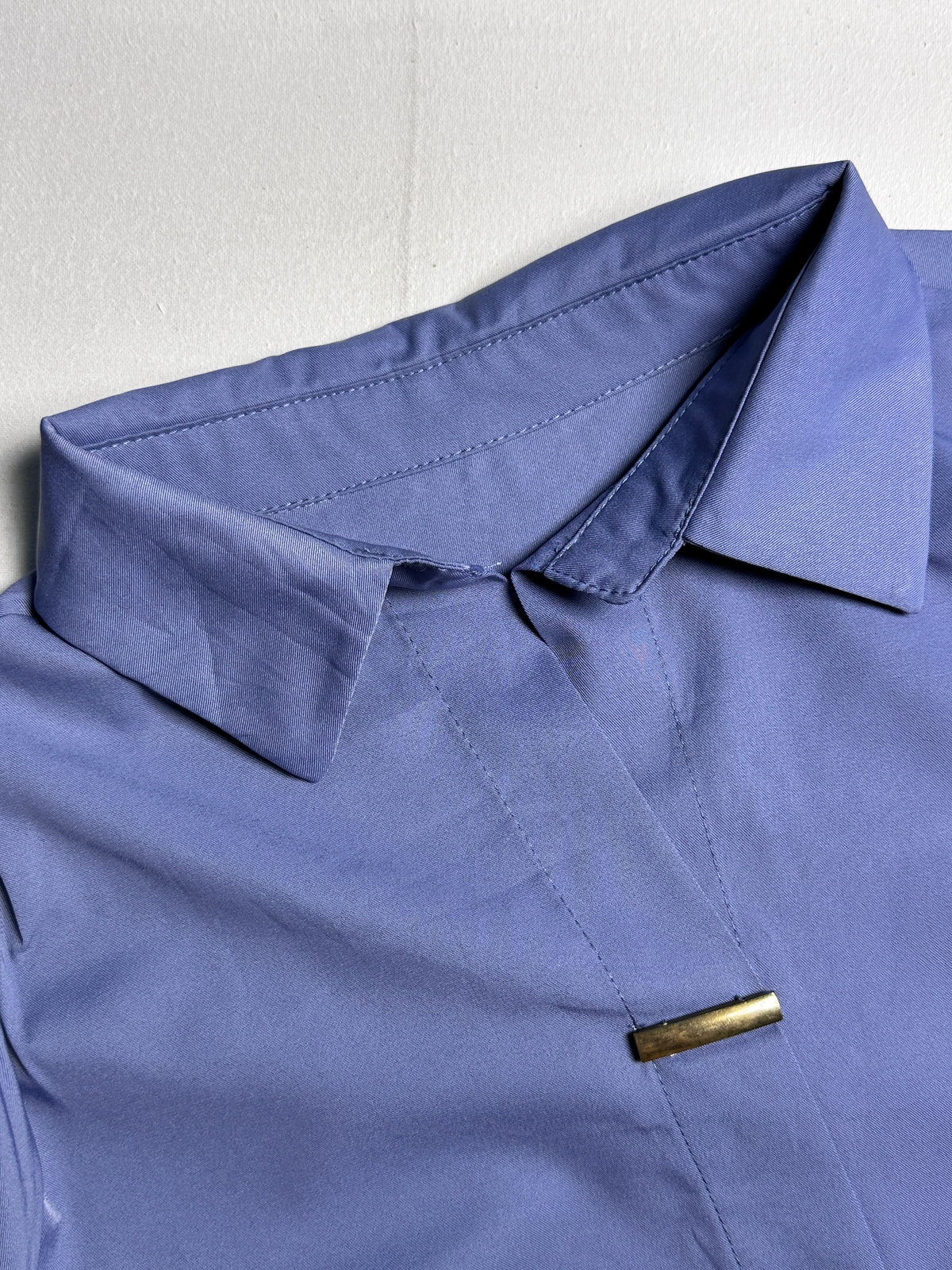Long-Sleeve Workwear Shirt in Pastel Blue