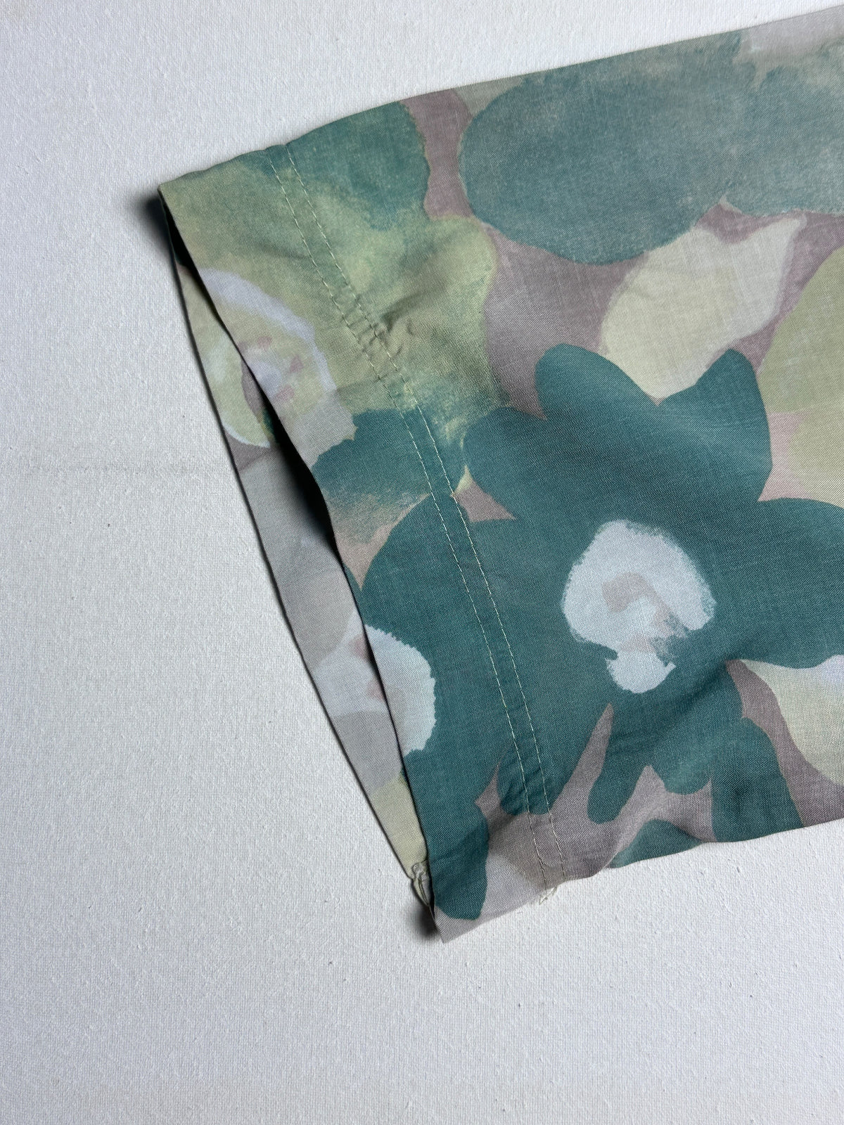 Botanical Print Casual Button-Down Top