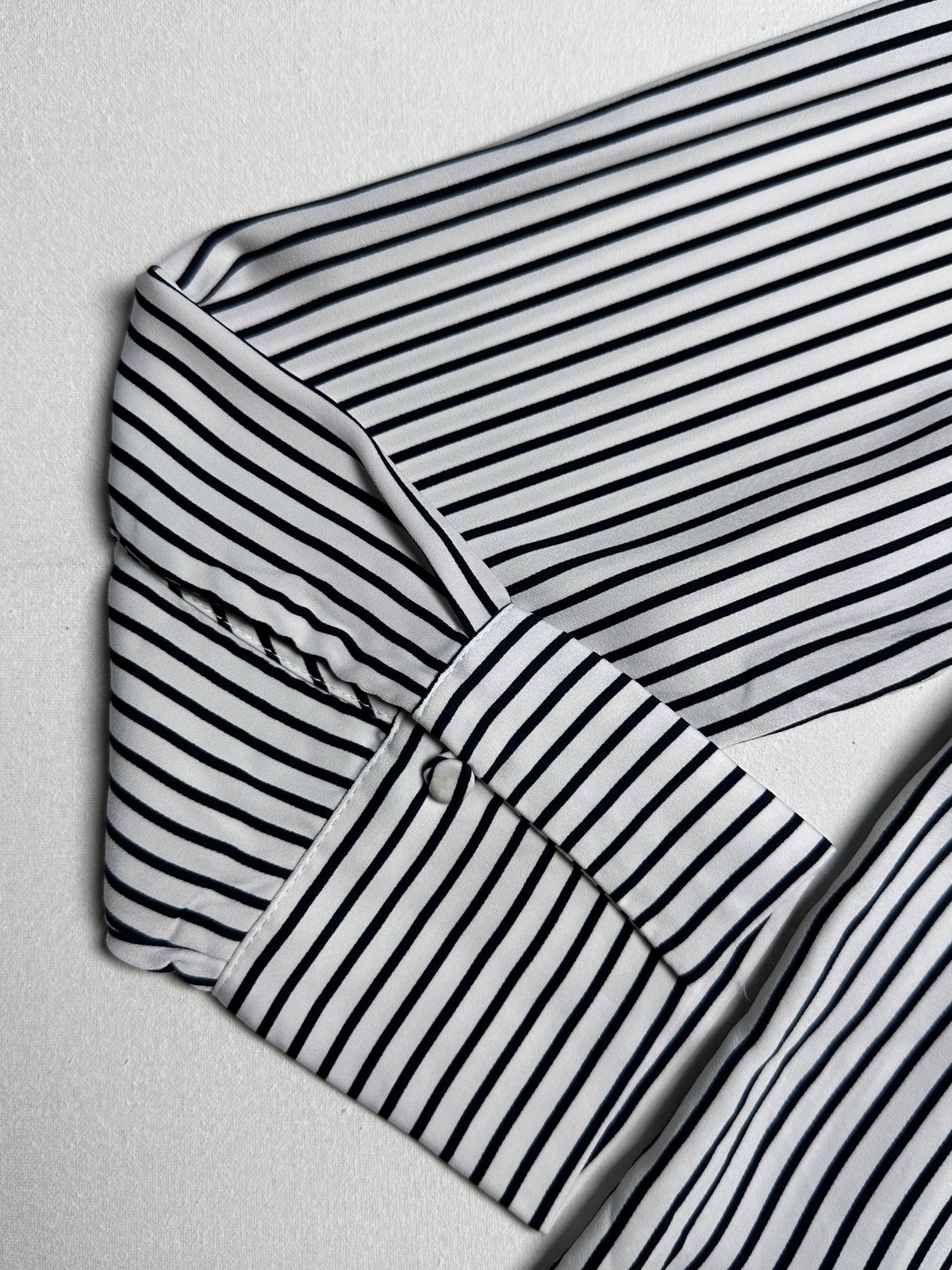 Office Wear Striped Button-Up Top