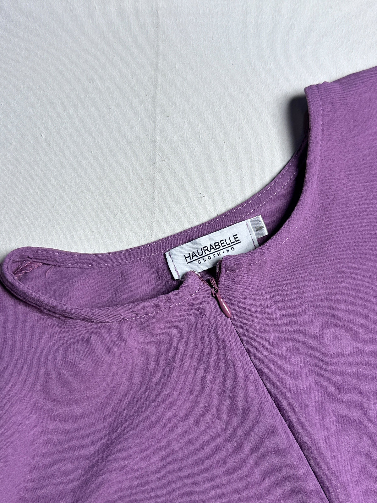 Dusty Purple Textured Round-Neck Tunic