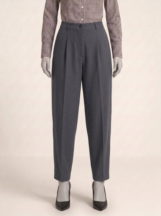 Dress Pant - Grey Straight Pant office Wear