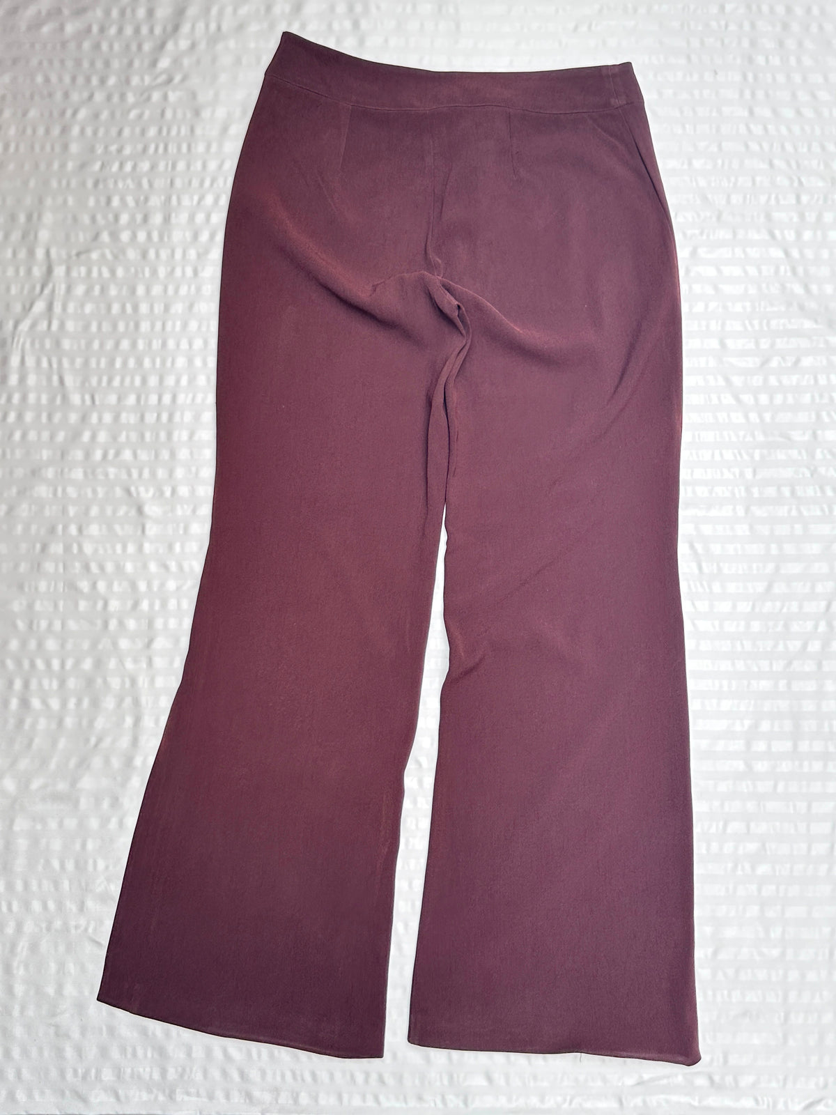 Deep Brown Vintage Wide-Leg Dress Pant