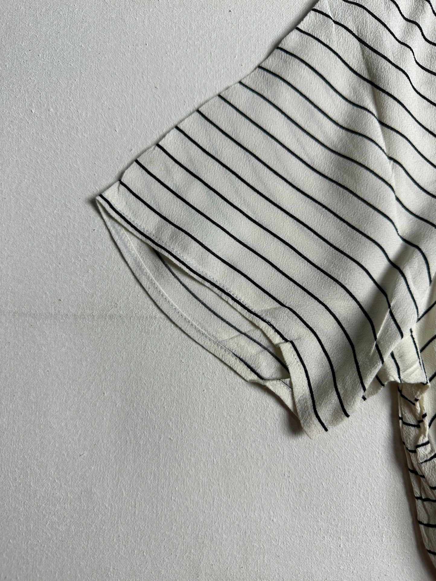White & Black Fine Stripe Short-Sleeve T-Shirt