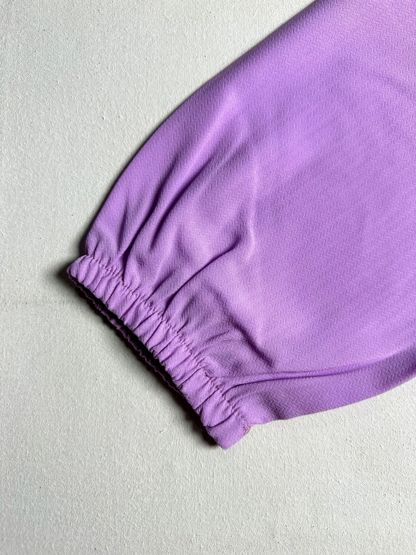 Lavender Double-Layer 3/4 Sleeve Top