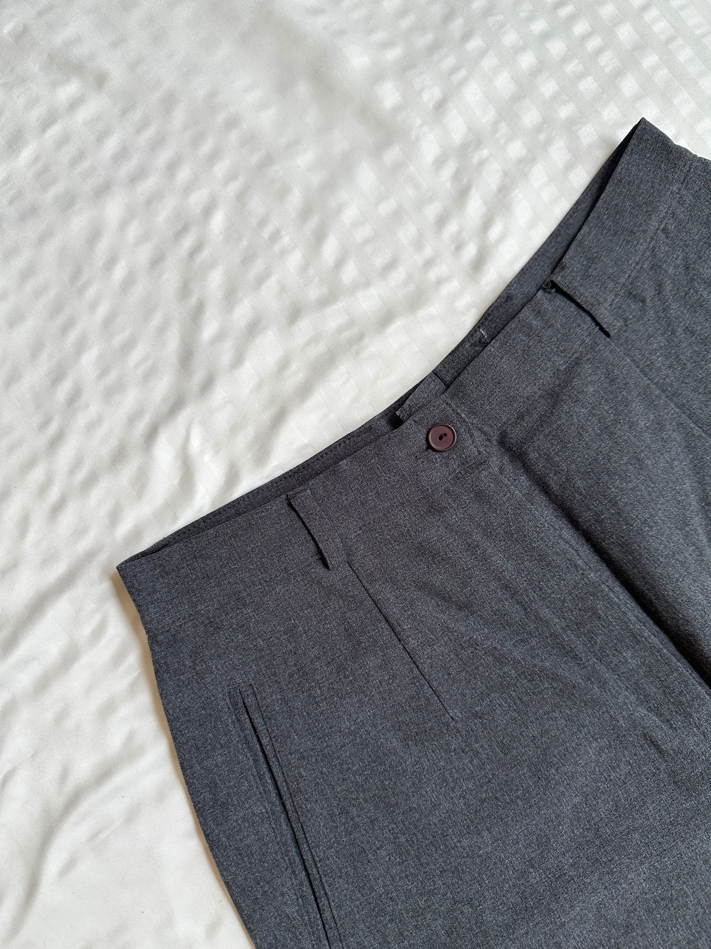 Dress Pant - Grey Straight Pant office Wear