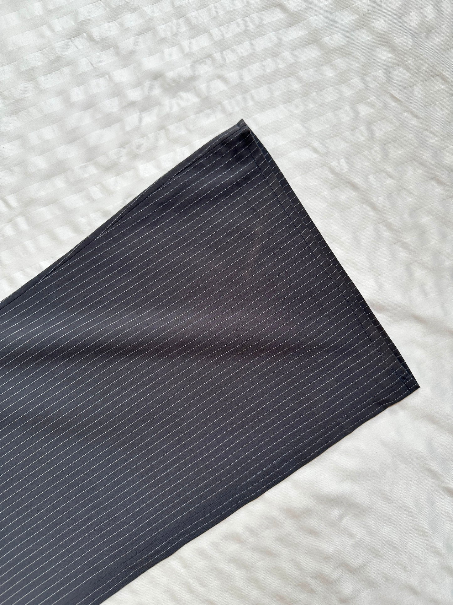 Dress Pant - Striped Grey straight Pant