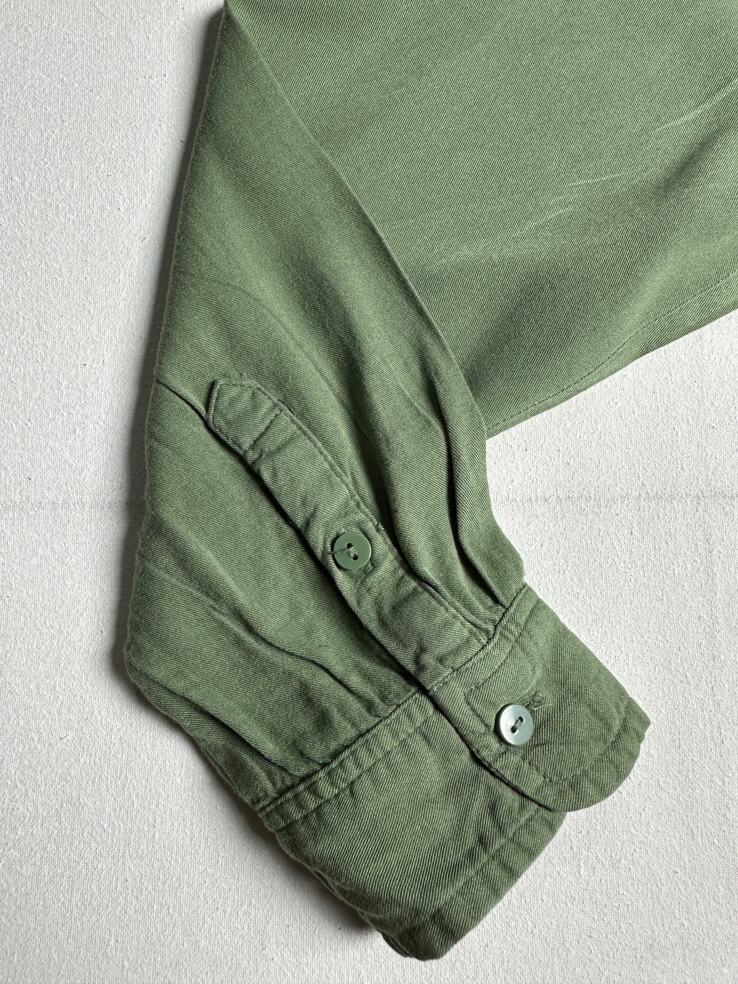 Sage Green Soft Tencel Dual-Pocket Top