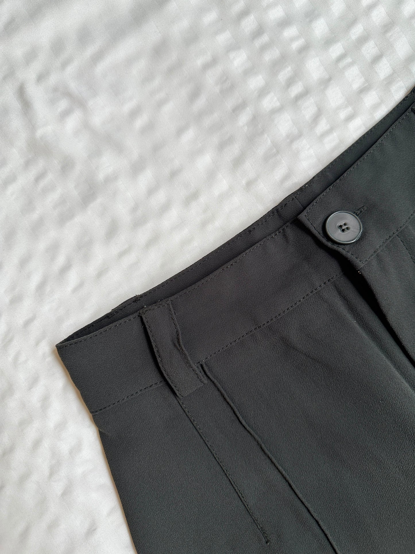 Dress Pant - Olive Green Georgette straight pant