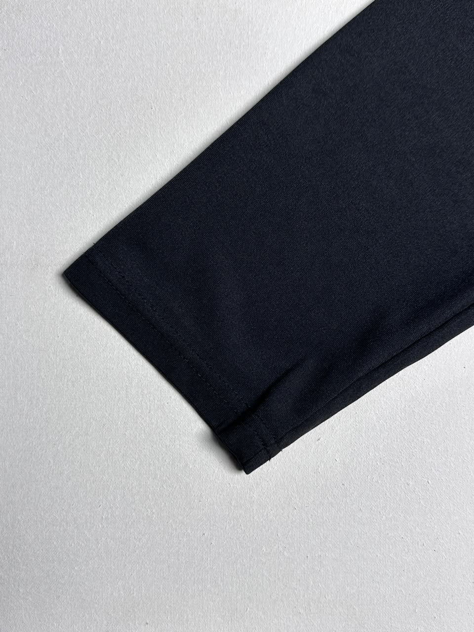 Chic Black Asymmetrical High-Low Blouse with Front Seam Details
